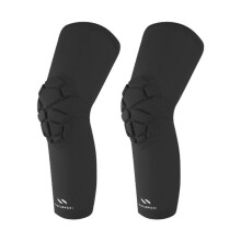 (XS, Black) Compression Knee Brace Long Leg Sleeves Pad Children Knee Support Protection For Basketball