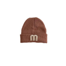 (brown) Cute Baby Boys Hats Soft Warm Knitted Beanies For Toddler Children Kids Girls Autumn Winter Caps Headwraps Headwear