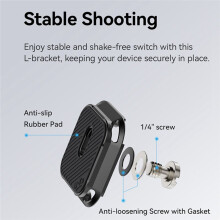 Ulanzi UKA08 Quick Release L Plate Board Anti Detachment Folding Horizontal and VerticalCamera Bracket Baseplate Mount