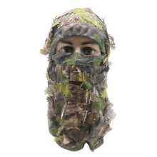 (M, camouflage 3) Camouflage Mask Outdoor Camping Hunting Hunting Training 3D Leaf Mask Cap