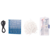 3D8 8x8x8 3MM Squared LED Electronic Toy Soldering Project Kit 4.5-5.5V 3D Led DIY Electronics Soldering Kit