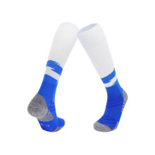 (L, Multi-color 02) Children Football Soccer Socks Professional Teenages Knee High Soft Towel Bottom Sports Socks