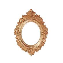(8x11.6cm, Gold) Mini Resin Picture Frame Antique Jewelry Display Photography DIY Small Photo Frame