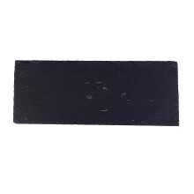 (40x12cm, Black) Multi Sized Rectangular Stone Slab Coasters Natural Slate Western Platter BBQ Dessert Cake Fruit Placemat