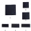 (40x12cm, Black) Multi Sized Rectangular Stone Slab Coasters Natural Slate Western Platter BBQ Dessert Cake Fruit Placemat 4