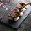 (30x10cm, Black) Multi Sized Rectangular Stone Slab Coasters Natural Slate Western Platter BBQ Dessert Cake Fruit Placemat 5