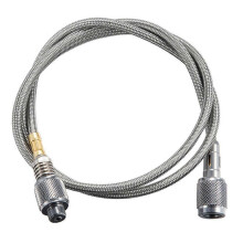 (M, Silver) 50cm/100cm Home Outdoor Stove Extension Tube Split Burner Universal Extension Adapter Gas Furnace Stove Tank Accessories