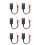 6Pcs Car Wireless  Module Music Adapter RCA AUX Audio Cable Universal 2RCA Interface  Adapter 5-12V 1