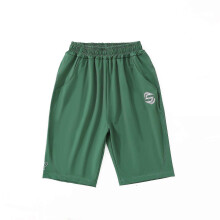 (120cm, Green) Children's Boys Reflective Letter Ice Silk Quick Drying Shorts