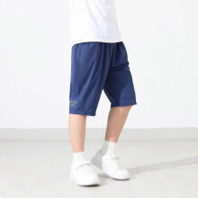 (150cm, Blue) Children's Boys Reflective Letter Ice Silk Quick Drying Shorts