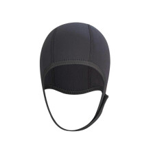 (Black1) Diving Hood Thermal Wetsuit Hat Swim Hat with Chin Straps Snorkeling Surf Beanie 2.5 Mm Diving Hat for Men Women