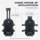 Motorcycle Fork Stem Phone Mount with Vibration Dampener, Adjustable Motorcycle Cellphone Holder Screw Mount - M10 8