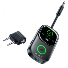 Toocki 5.4 Audio Reciever Transmitter RT/TX 2 in 1 Adapter for TV Earphones Cars Flights 3.5mm Jack AUX Audio Adapter