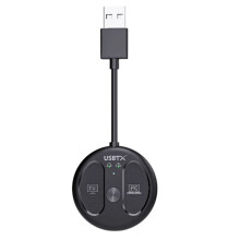 USB 5.4 Audio Transmitter 50M Barrier-Free Wireless Stereo Music Adapter USB Dongle Connect 2 Headphones