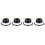 32X Push Button Quick Release Car Hood Bonnet  Pin Lock Bumper Clip Black 2