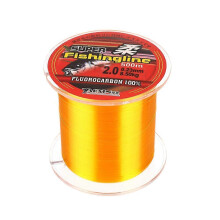 (4.5, golden) 500M Nylon Fishing Line Fluorocarbon Coated Monofilament Fishing Leader Line Carp Fishing Wire Fishing Accessories Golden