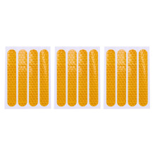 Front Rear Wheel Cover Protective Shell Reflective Sticker for Max G30 Scooter Accessories 12PCS, Yellow