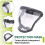 Work Protection Mask Full Face Protector Shield Transparent Facial Protector Face Dustproof with 10 Filter Black 4