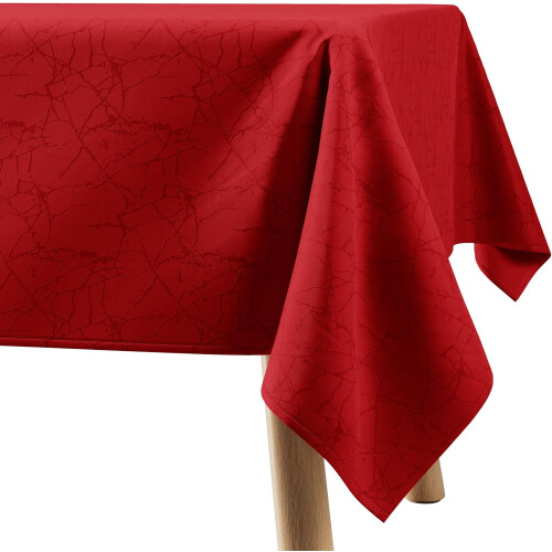 Modern Tablecloth Stain-Resistant Rectangular 120x180 cm Elegant Red