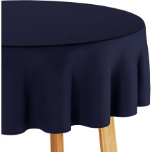 Nappe Moderne Anti-taches Ovale 120x160 cm Élégante Marine — linge de table, nappe de table, nappe table jardin