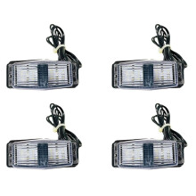 4X Front Grill Light LED Lamp for Truck Lorry Front Double Burner Indicator Lights B