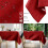 Modern Tablecloth Stain-Resistant Rectangular 120x180 cm Elegant Red 3