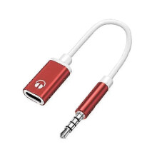 (Red) 2025 1pcs 3.5mm Male To Type-c Female Headphone Aux Cable Converter Type-C To 3.5mm Jack Converter Earphone Audio Adapter Cable