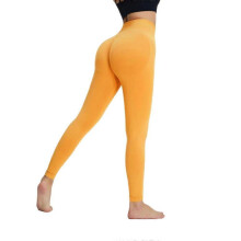 (S, Mustard) Halara UltraSculpt High Waisted Scrunch Butt Lifting Tummy Control Pocket Shaping Training Leggings