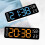 (orange light, White) Electronic Clock Simple Multi-functional Clock Rectangular Large Font Alarm Clock Can Be Hung Or Stood 5
