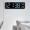 (orange light, White) Electronic Clock Simple Multi-functional Clock Rectangular Large Font Alarm Clock Can Be Hung Or Stood 3