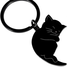 4x PargåVa Nyckelring SöTa Alla HjäRtans Dag Presenter Till Honom, Henne, KattäLskare, BäSta VäN Make Fru, Present Till FöDelsedag NyåR