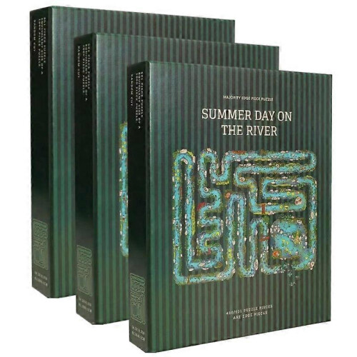 (3pcs) Edge Piece Puzzle Game, Unique River - Themed Puzzle