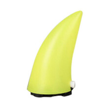 (yellow) Devil Corner Bike Motorcycle light Double-sided tape Resilient Plastic Headwear Rubber Illuminated Horn Helmet Accessories