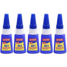 5pcs 401Glue Instant Fast Adhesive Stronger Super Glue Multi-Purpose Fix Super Strong Liquid Colorless Adhesive Glue for Wood Plastic