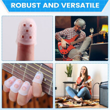 20Set Finger Cover Anti-Slip Hands Coat Relief Pain Gloves for Electric Acoustic Guitar Stringed Musical Instrument
