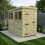4 x 8 Pent Shed Tanalised (Single Door, With Windows) 1