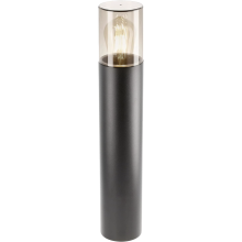 CGC Lighting Lámpara de Pie para Exterior Jardín 50 cm Bolardo IP54 Negro — iluminación senderos, lámpara entrada coche