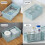 Plastic Basket, Desktop File Storage Organization Tray, Storage Box Hollow Rectangular Student Desk Organizing Container 4