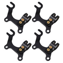 4St Bike Brake Bracket Verstelbaar Disc Brake Houder Zwart