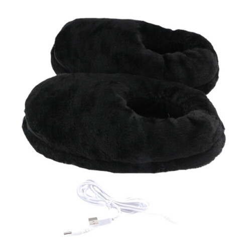 1Paar USB Warmteslippers Draadloos Wol Winter