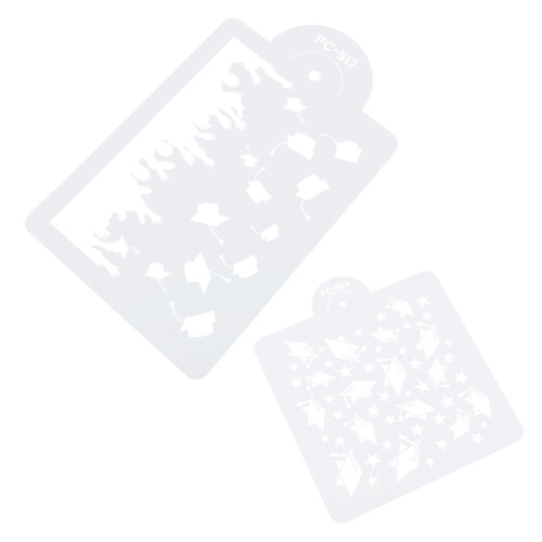 2St Cake Stencils Voor DIY Maken Met Stevig Plastic