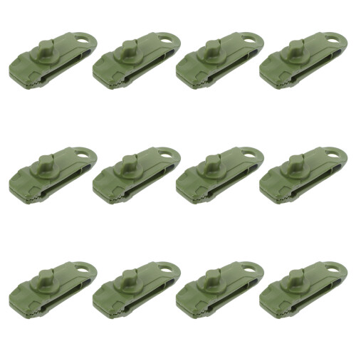 12St Heavy Duty Lock Grip Camping Tarp Clips Lichtgewicht