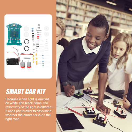 1Set Wetenschappelijk Speelgoed DIY Smart Car Soldeerset 2