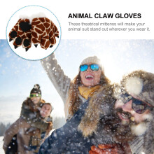 1Paren Creatieve Dierklauw Want Winter Cosplay