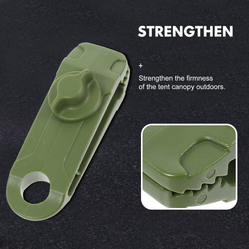 12St Heavy Duty Lock Grip Camping Tarp Clips Lichtgewicht 2