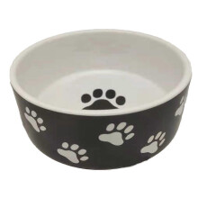 (PINK) Ceramic cute pet bowl pet drinking bowl cat food bowl dog food bowl