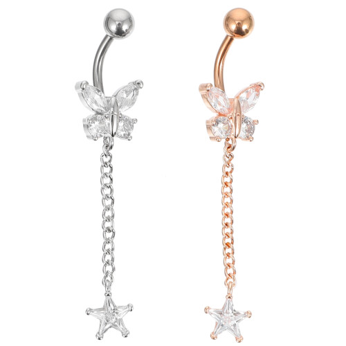 2St Belly Button Ring En Vrouwen