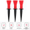 4St Lichtgewicht Golfs Tees, Rood, Trainingshulpmiddel 4