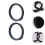 2St Auto Audio Adapter Ring Rubber Zwart Gemonteerd 10