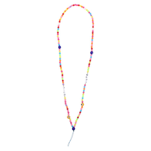 1Stk Perlen Phone Lanyard Mit Halbedelstein Für Handy